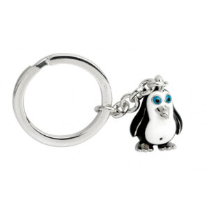 Penguin Keyring in Sterling Silver
