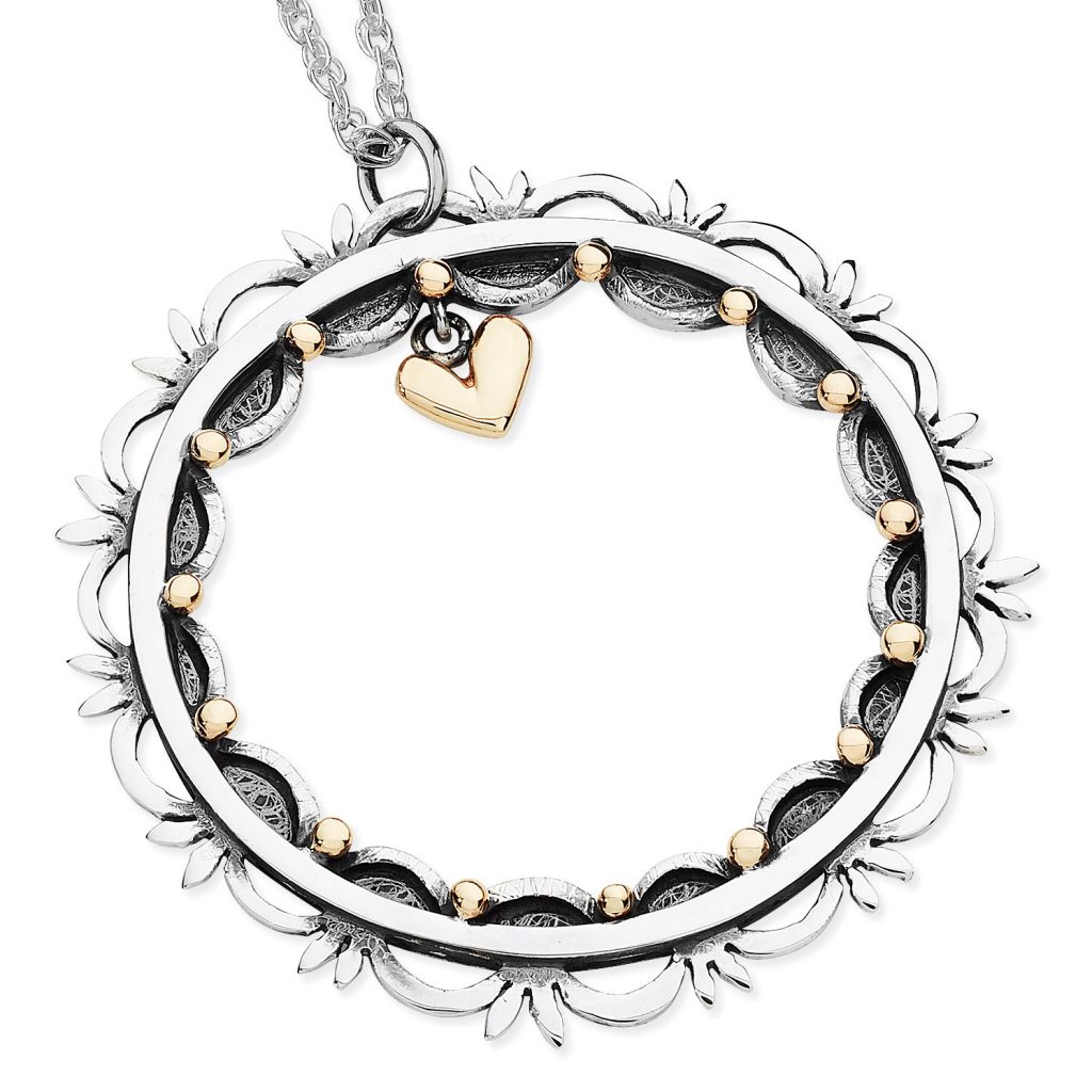 Vintage Romance Large Round Pendant