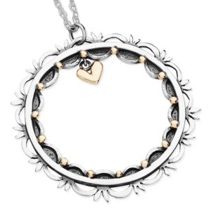 Vintage Romance Large Round Pendant