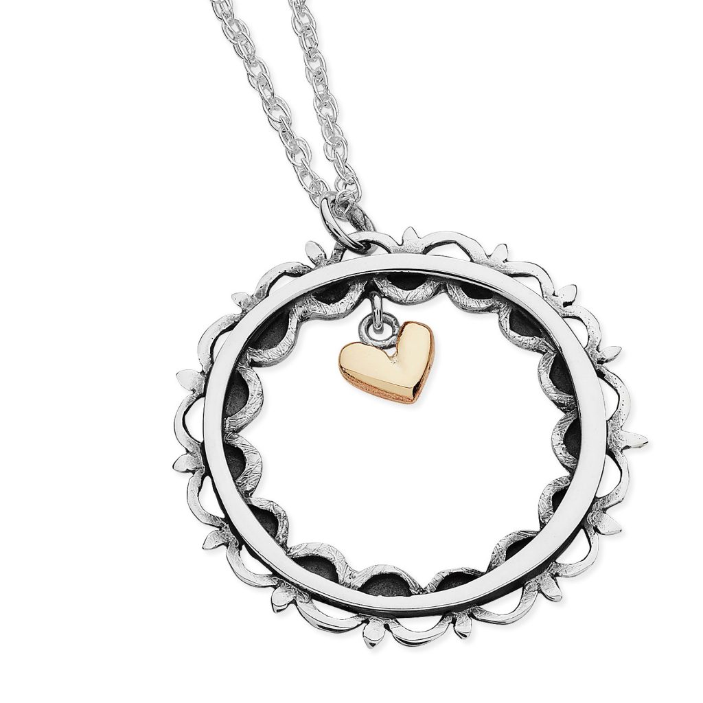Vintage Romance Small Round Pendant