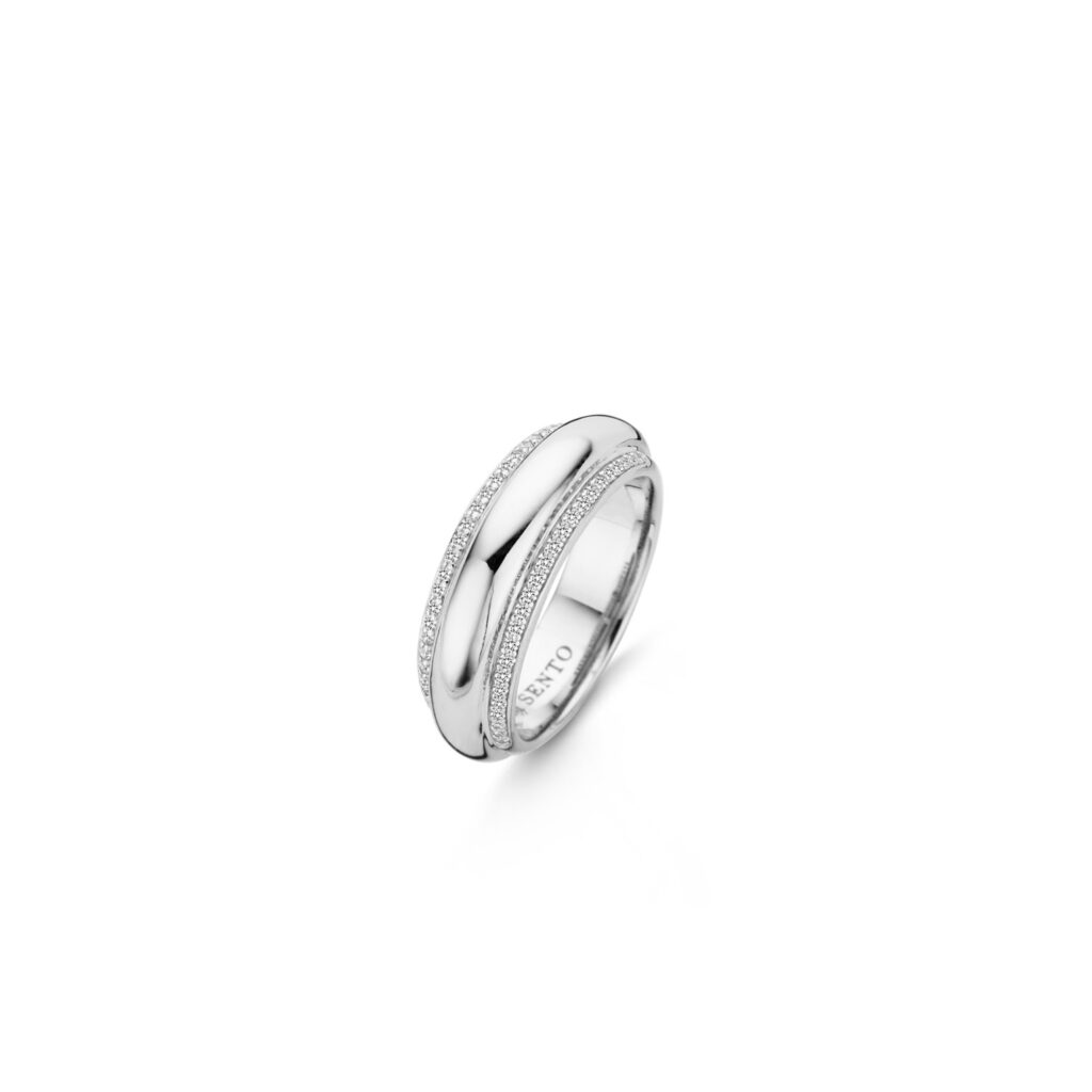 Sterling Silver Stone Set Band