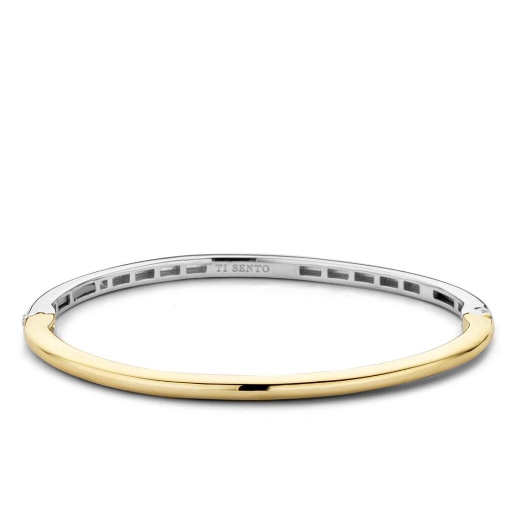 Ti Sento Hinged 2-Tone Bangle