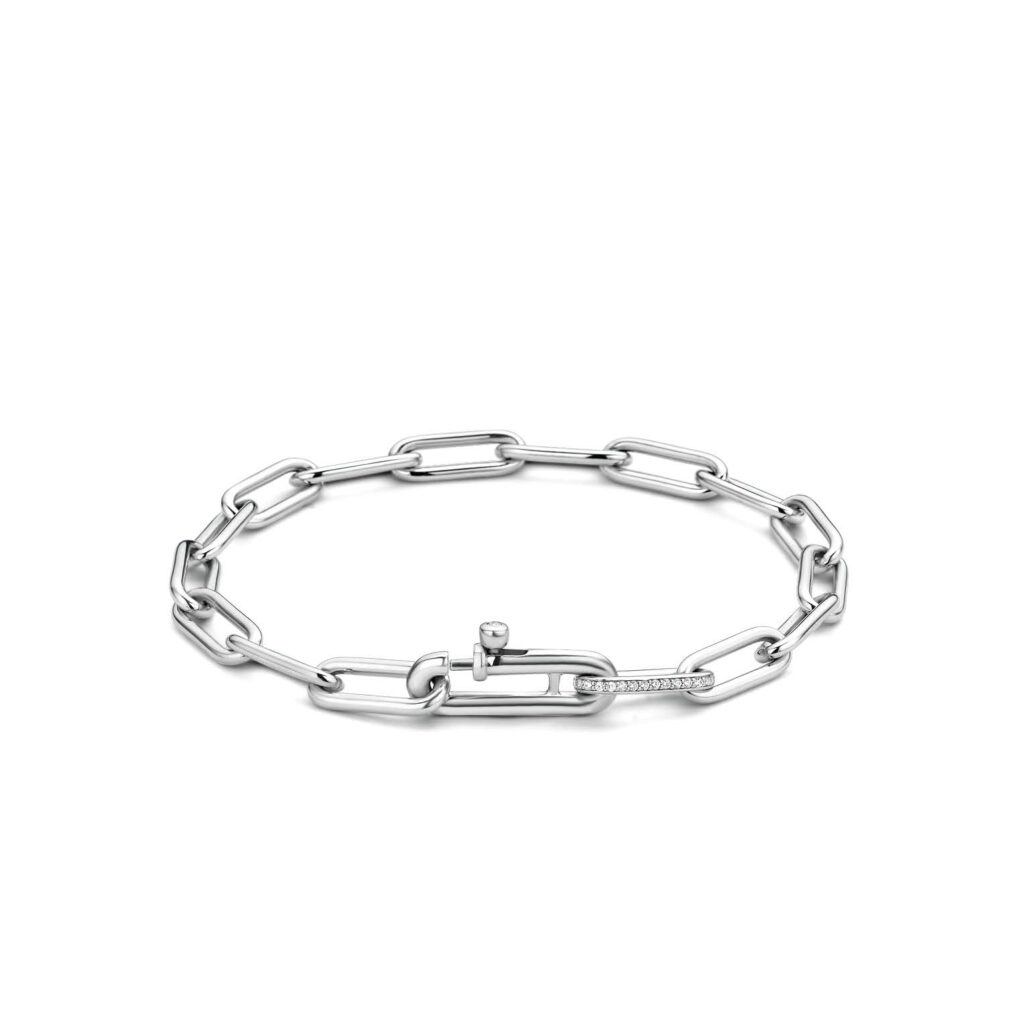 Ti Sento Long Linked Bracelet in Sterling Silver