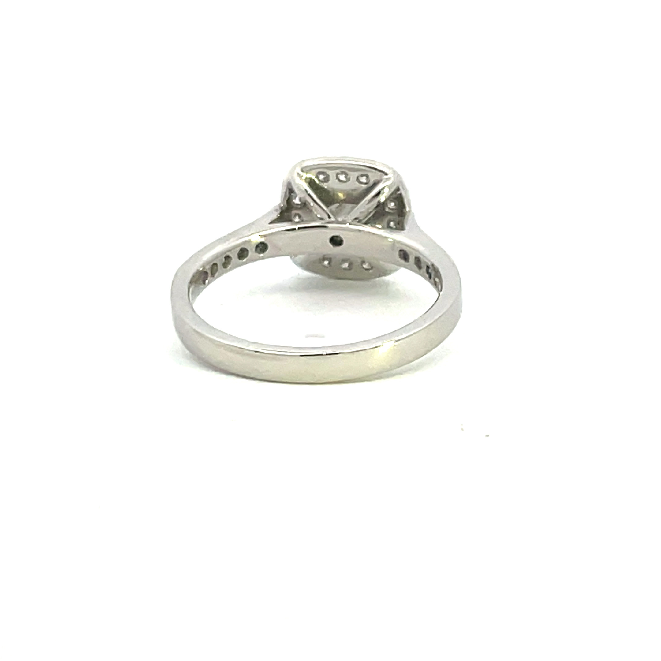 Cushion Shaped Diamond Cluster Ring - Image 3