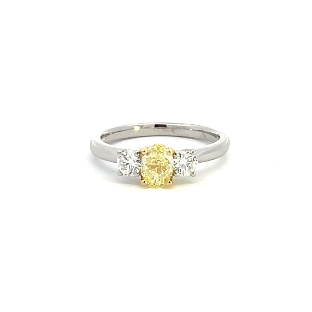 Fancy Yellow Oval Trilogy