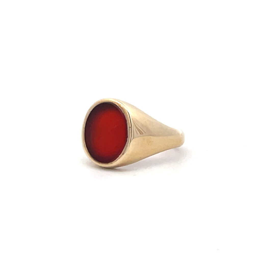 Lady's Oval Cornelian Signet Ring