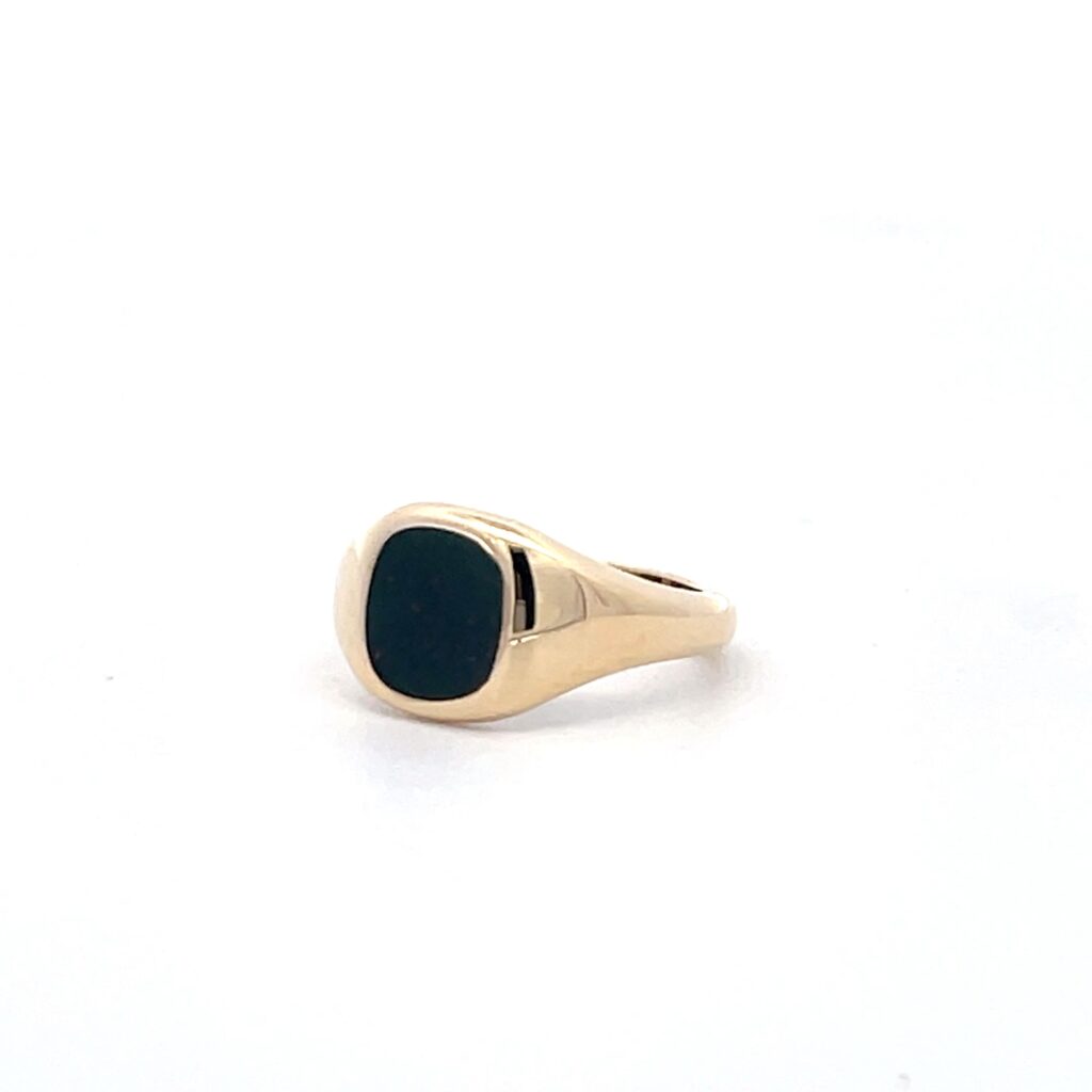 Lady's Bloodstone Signet Ring