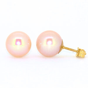 Apricot/Pink Cultured River Pearls