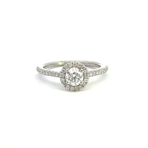 Circular Diamond Cluster Ring