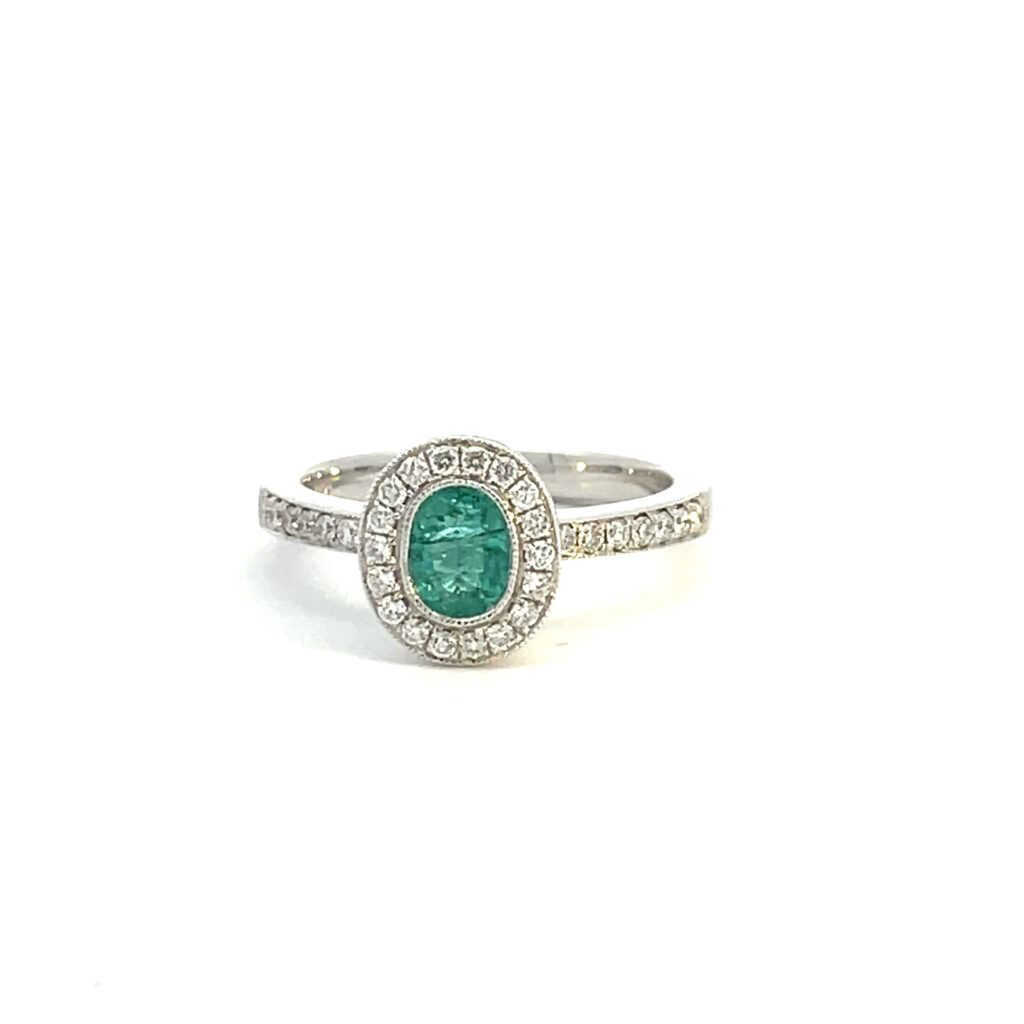 Paraiba Tourmaline & Diamond Ring