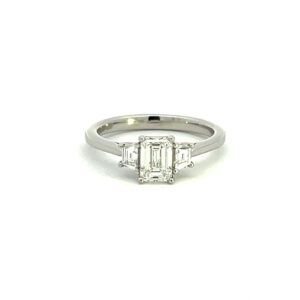 Emerald Cut Diamond Trilogy