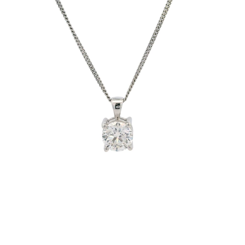 Round Brilliant Cut Pendant 1.01ct