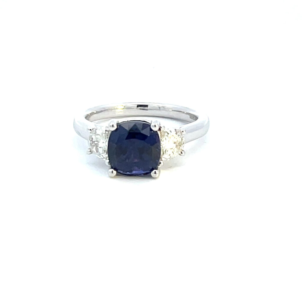 Rare Colour Change Sapphire & Diamond Trilogy