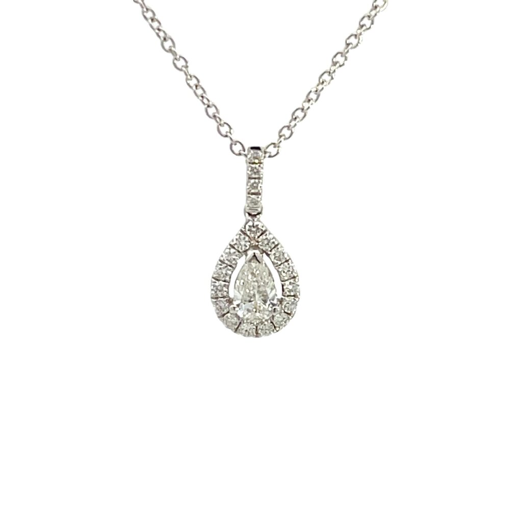Diamond Pendant Pear 0.30ct