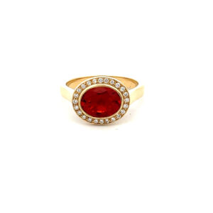 Mexican Fire Opal Ring