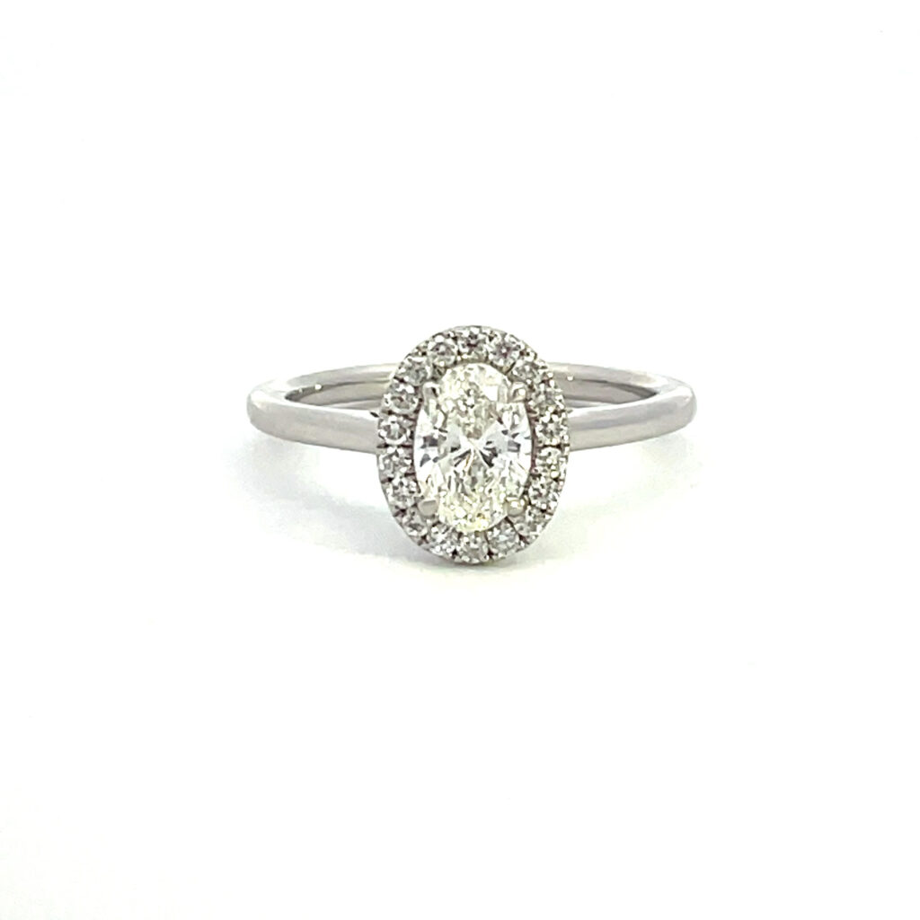 Oval Diamond Cluster Ring