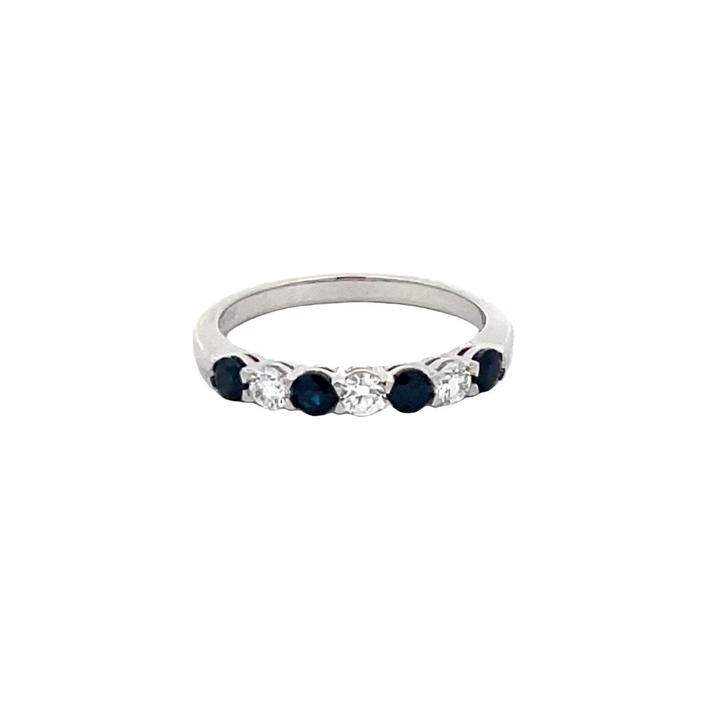 Sapphire & Diamond Eternity Ring