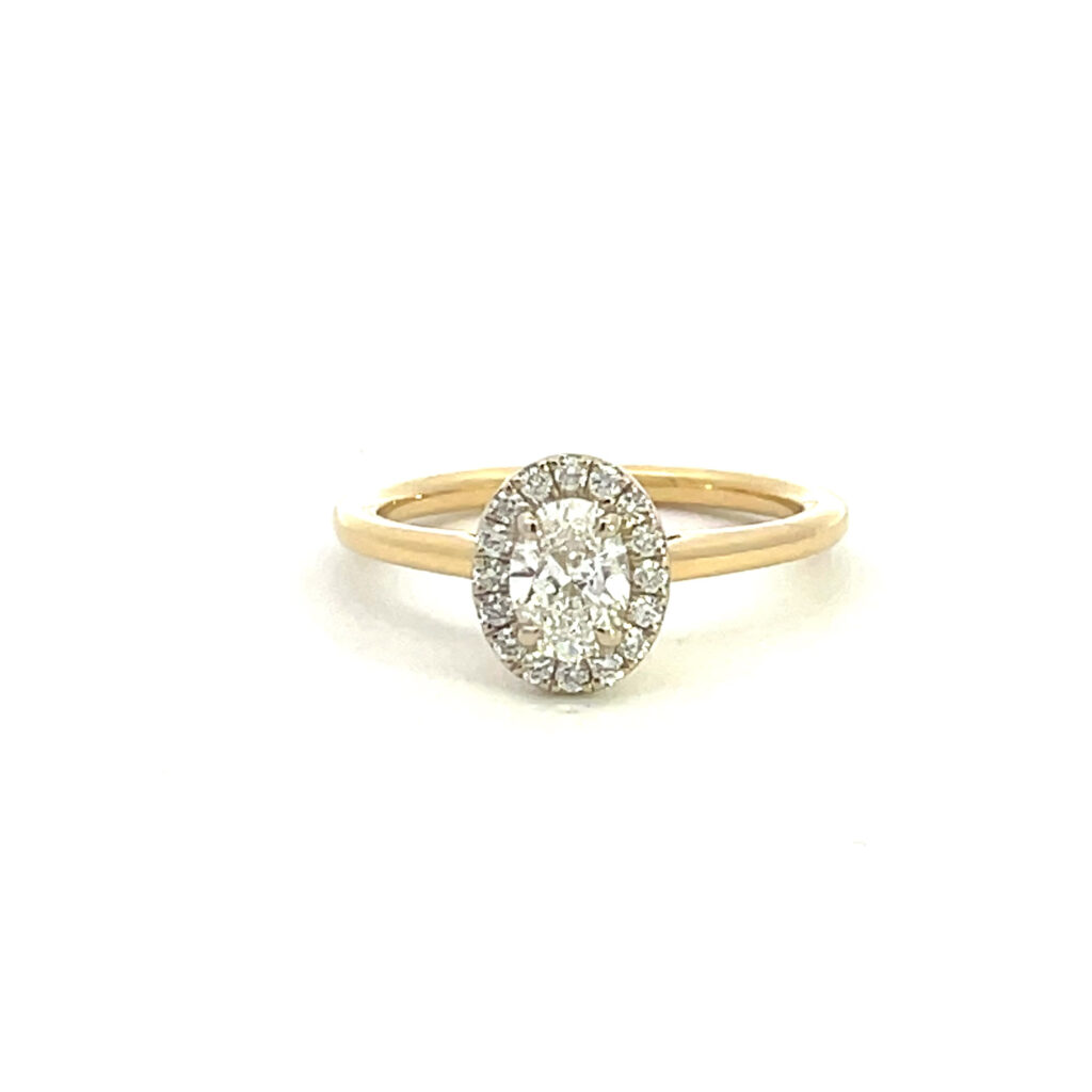 Oval Diamond Cluster Ring