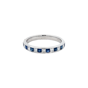 Sapphire & Diamond Eternity Ring