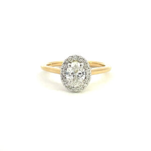 Oval Diamond Cluster Ring