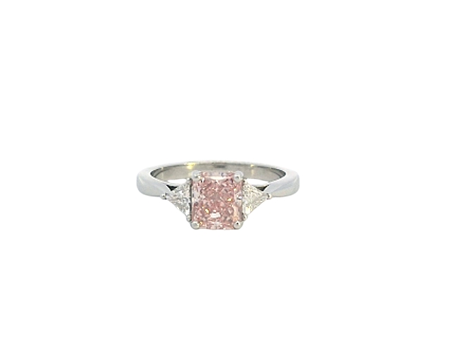 Fancy Intense Pink Princess Cut 1.17ct