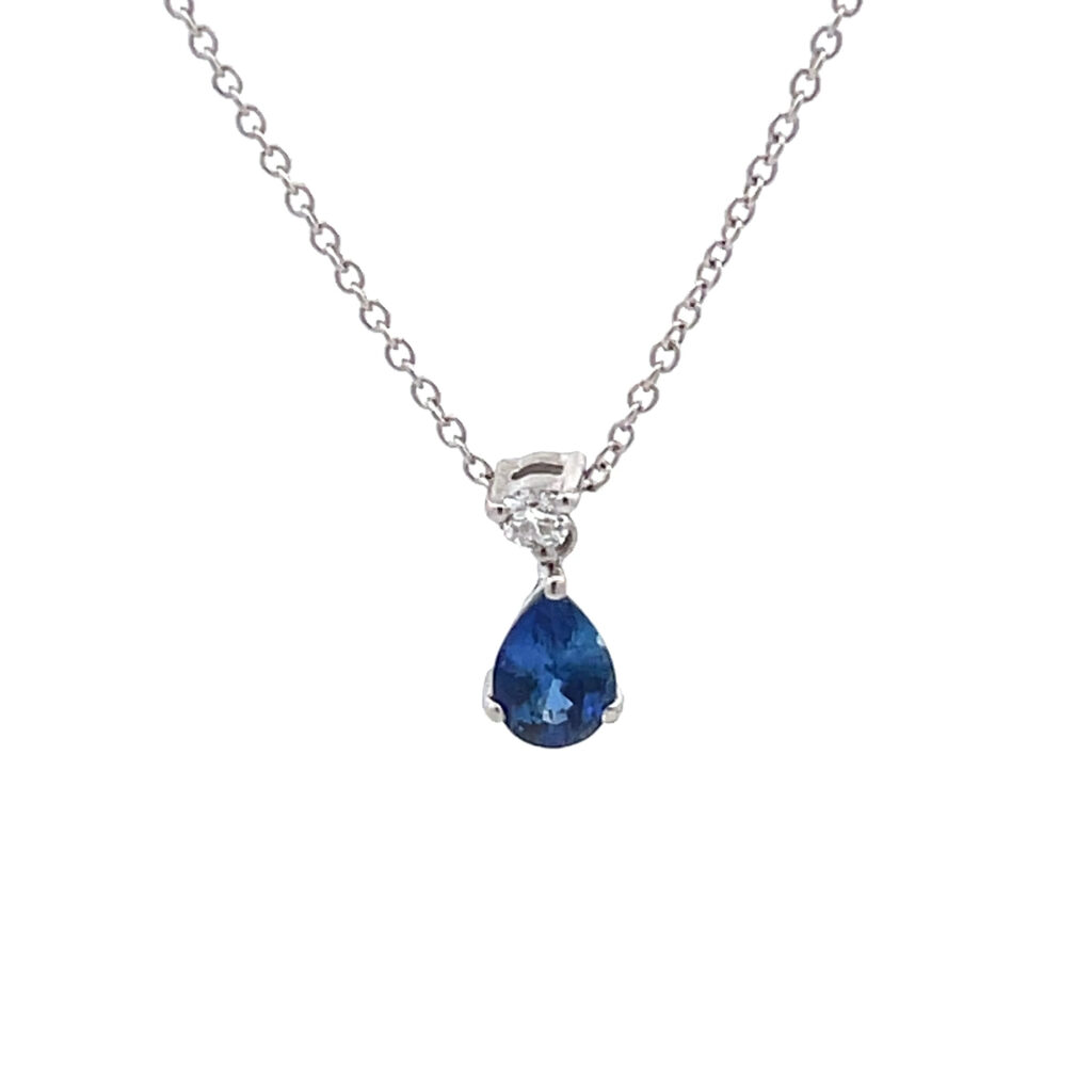 Sapphire & Diamond Pendant