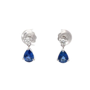 Sapphire & Diamond Earrings