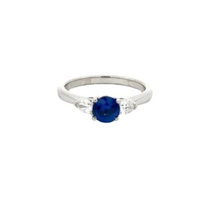 Sapphire & Diamond Trilogy Ring