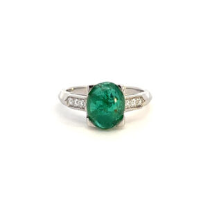 Cabochon Emerald Ring