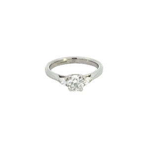 Solitaire Diamond with Pear Diamonds