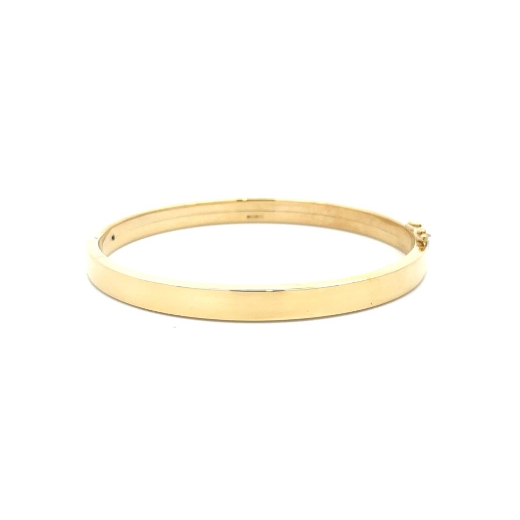 Gold Hinged Bangle