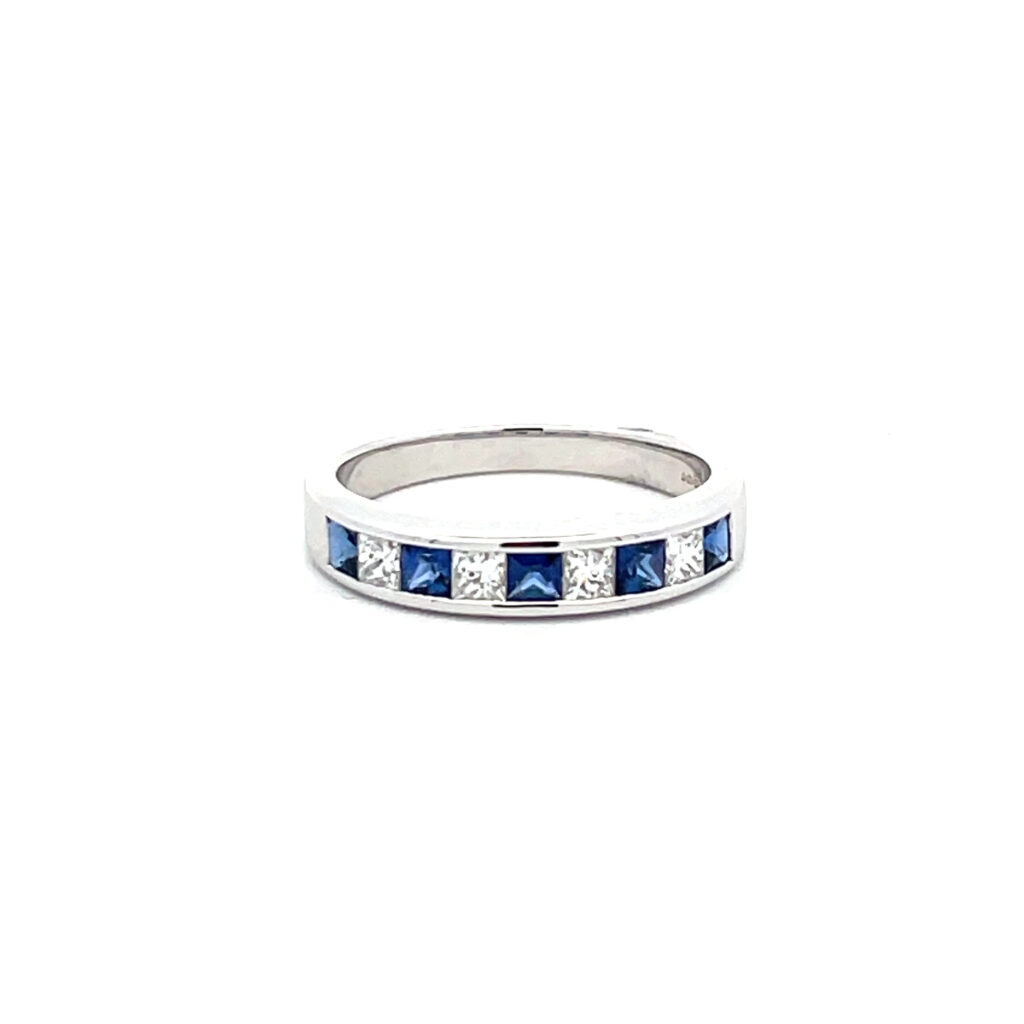 Sapphire & Diamond Eternity Ring