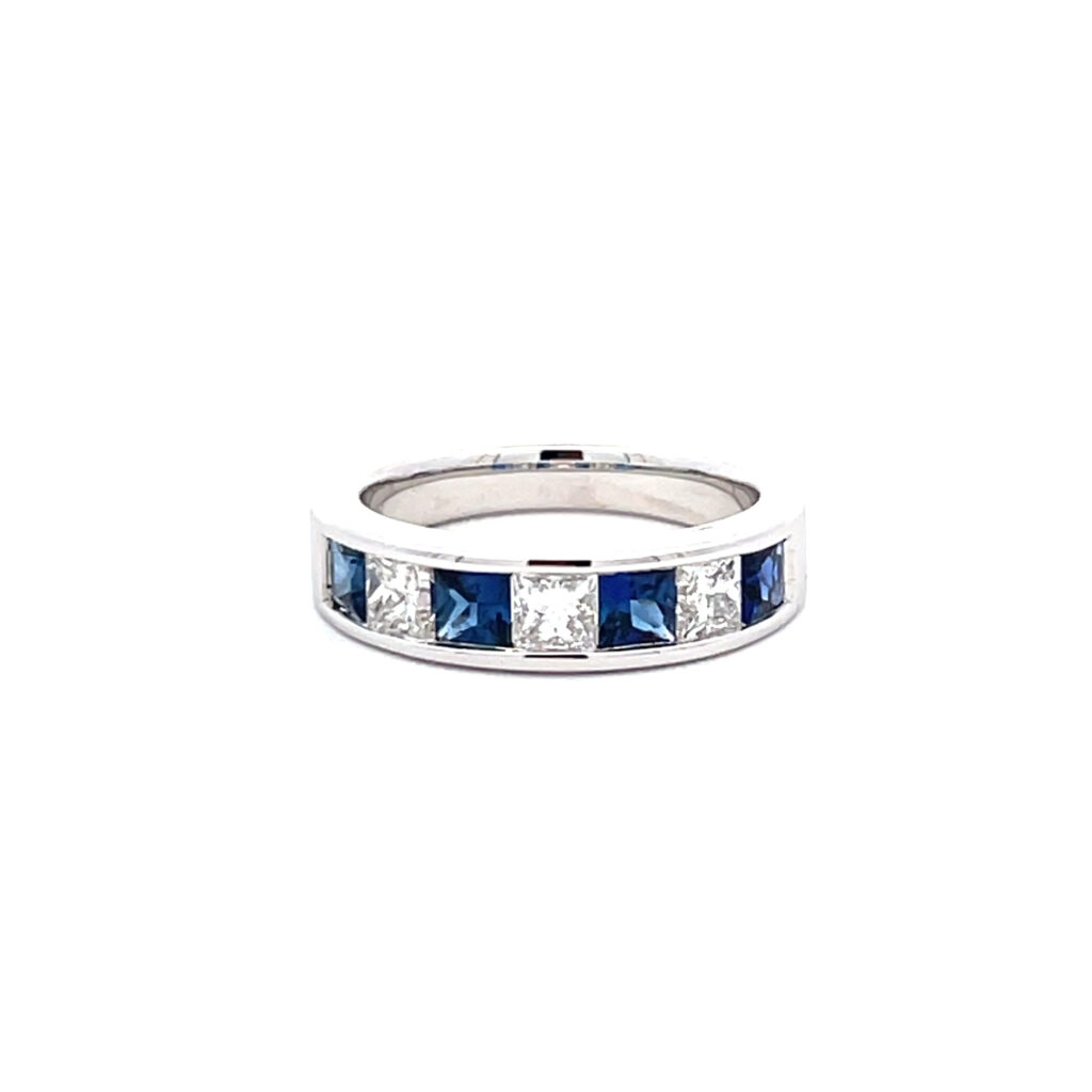 Sapphire & Diamond Eternity Ring