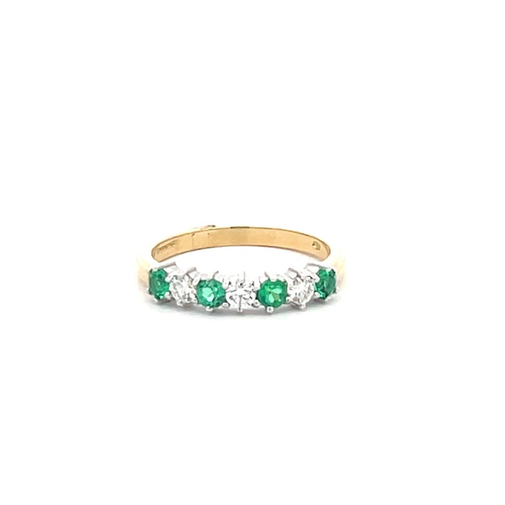 Emerald & Diamond Eternity Ring