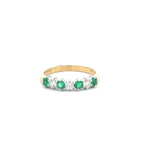 Emerald & Diamond Eternity Ring