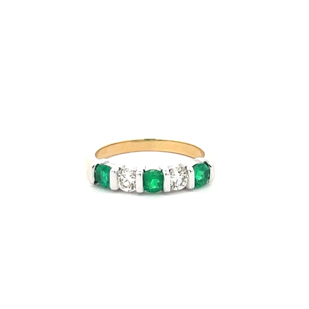 Emerald & Diamond Eternity Ring
