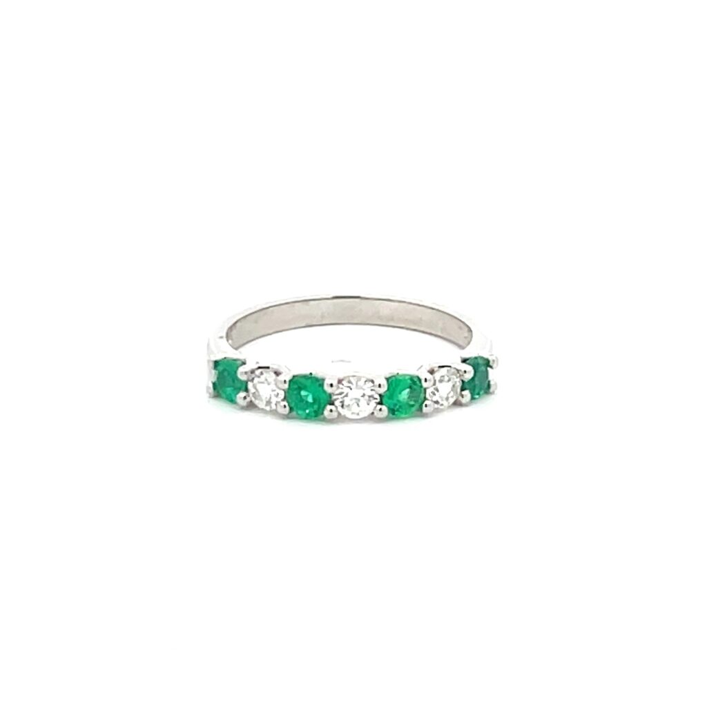 Emerald & Diamond Eternity Ring