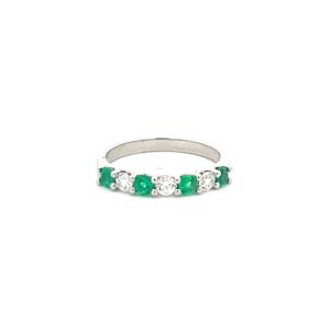Emerald & Diamond Eternity Ring