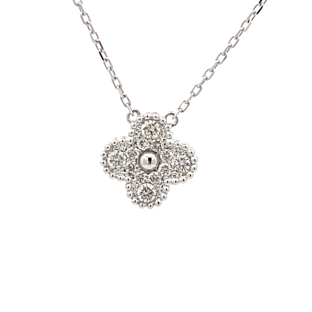 Diamond Quatrefoil Pendant