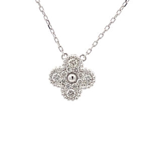 Diamond Quatrefoil Pendant