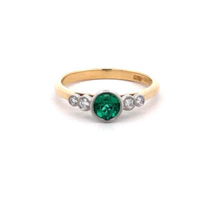 Emerald & Diamond Ring