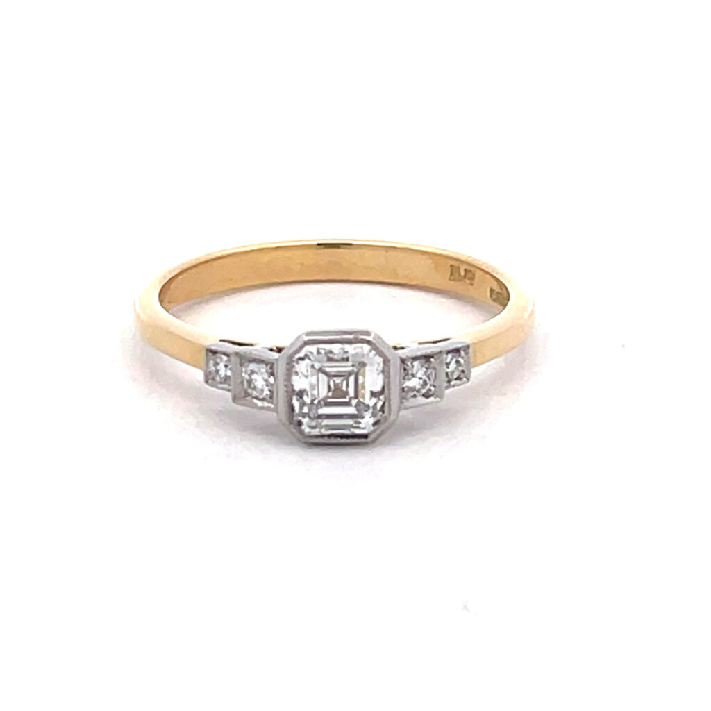 Asscher Diamond Solitaire