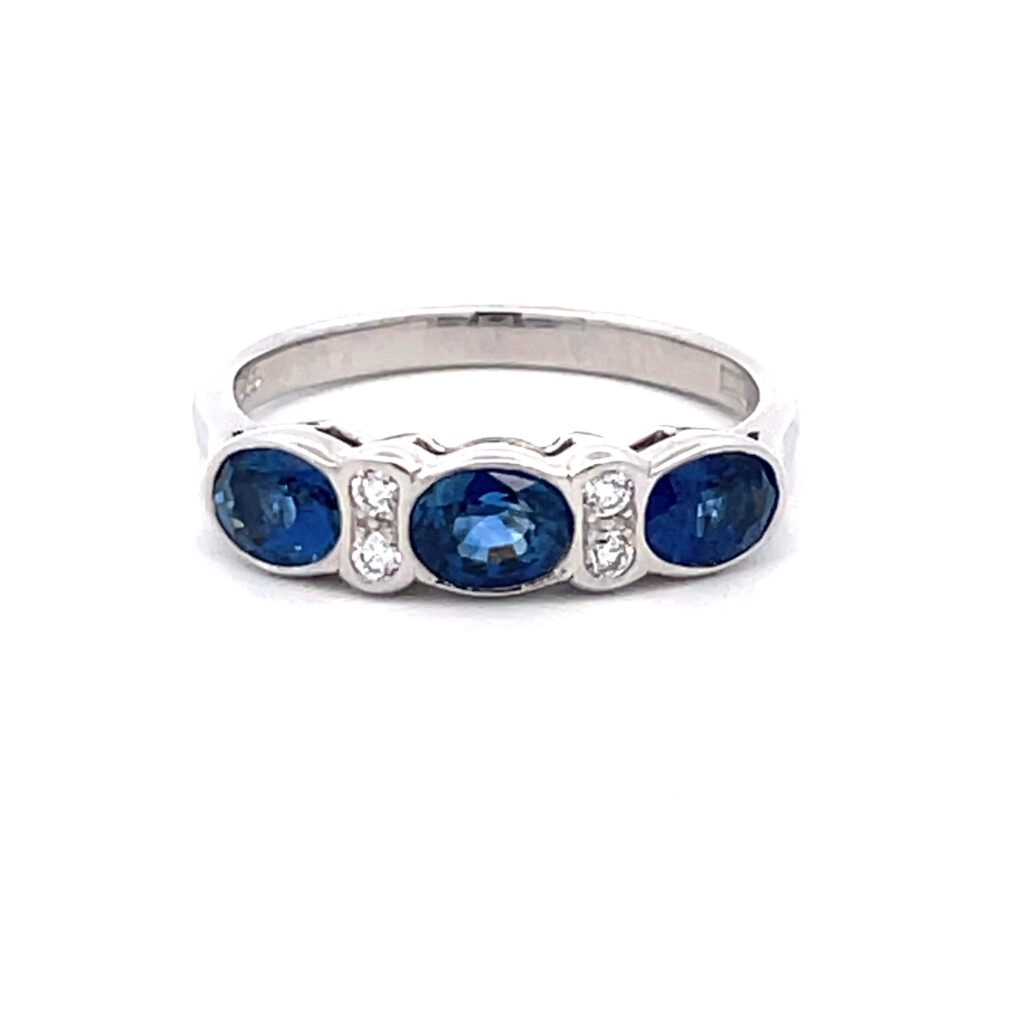 Sapphire & Diamond Ring