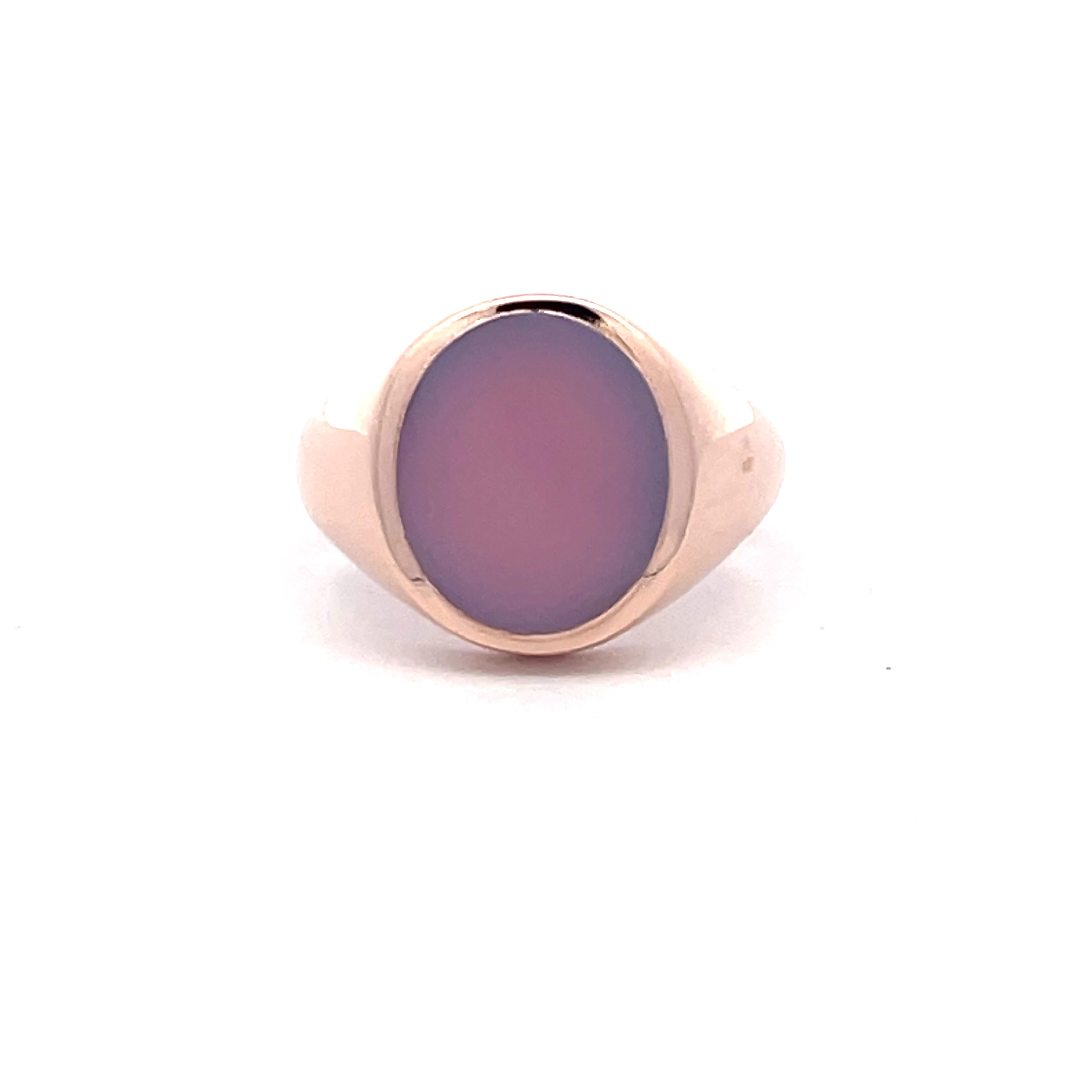 Gents Oval Sardonyx Signet Ring - Image 2