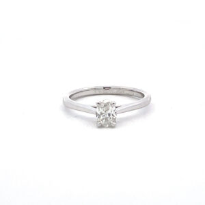Oval Diamond Solitaire