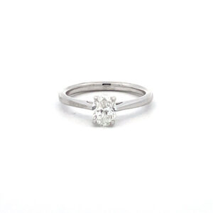 Oval Diamond Solitaire
