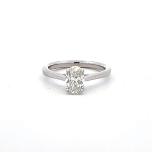 Oval Diamond Solitaire