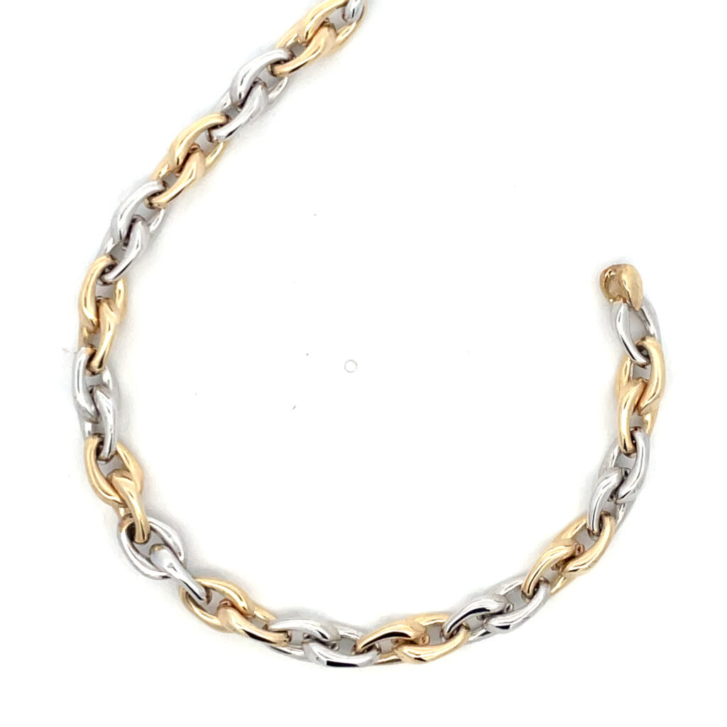 9ct White & Yellow Gold Bracelet