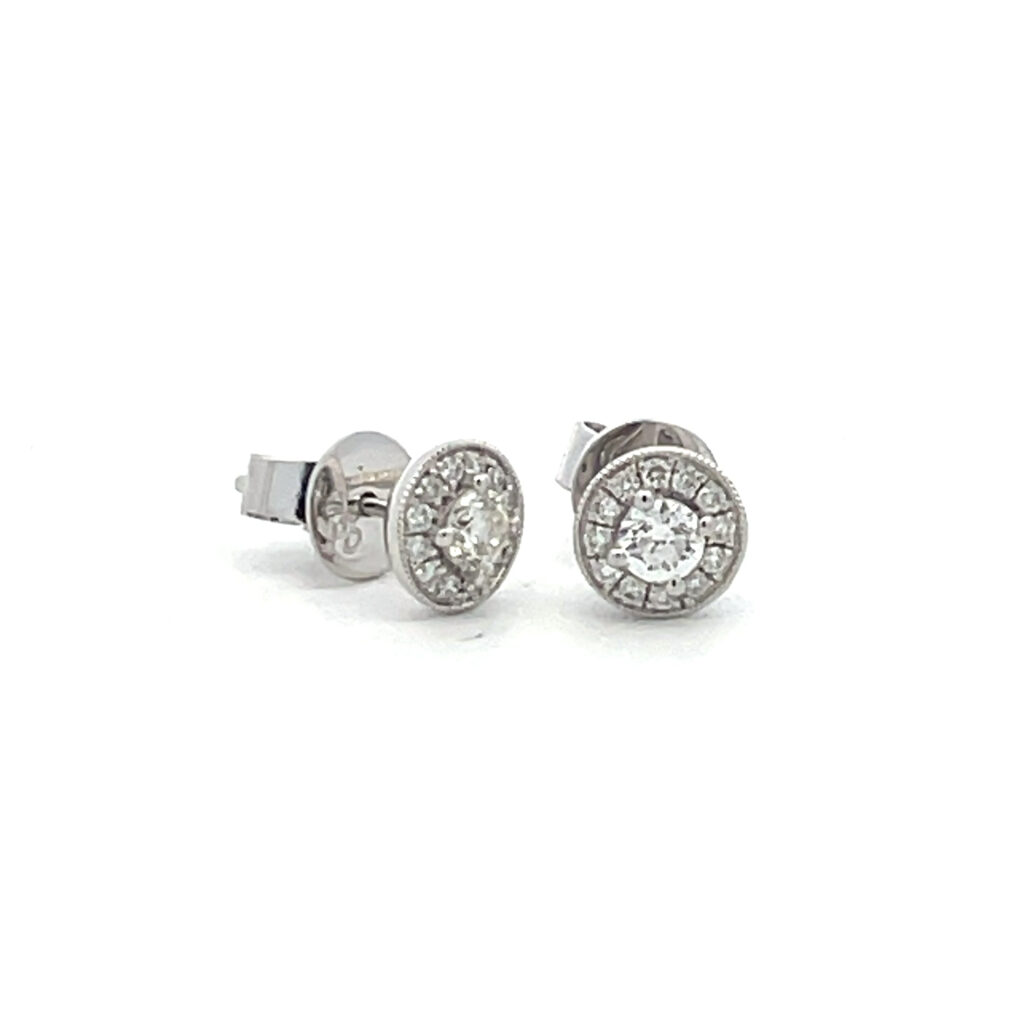 Diamond Cluster Earrings