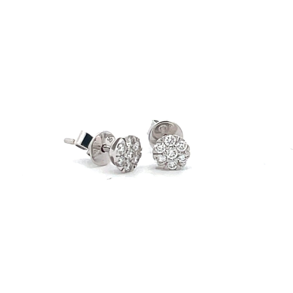 Diamond Cluster Earrings